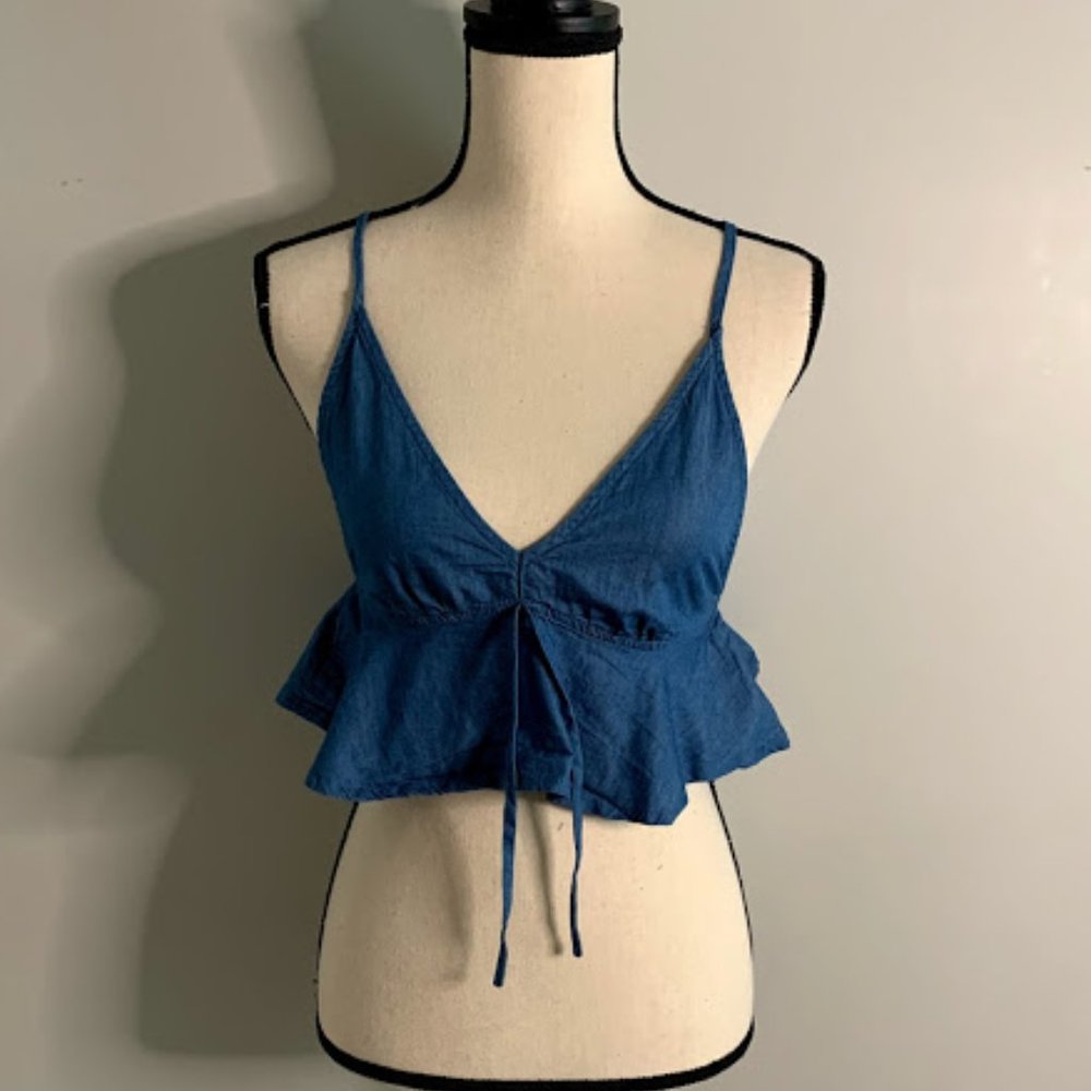 Cropped Denim Top